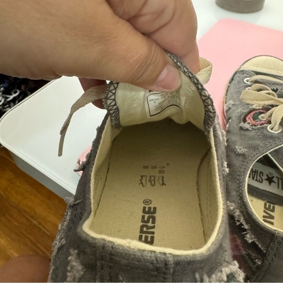 Converse vintage distressed patchwork sneakers - Picture 3 of 12
